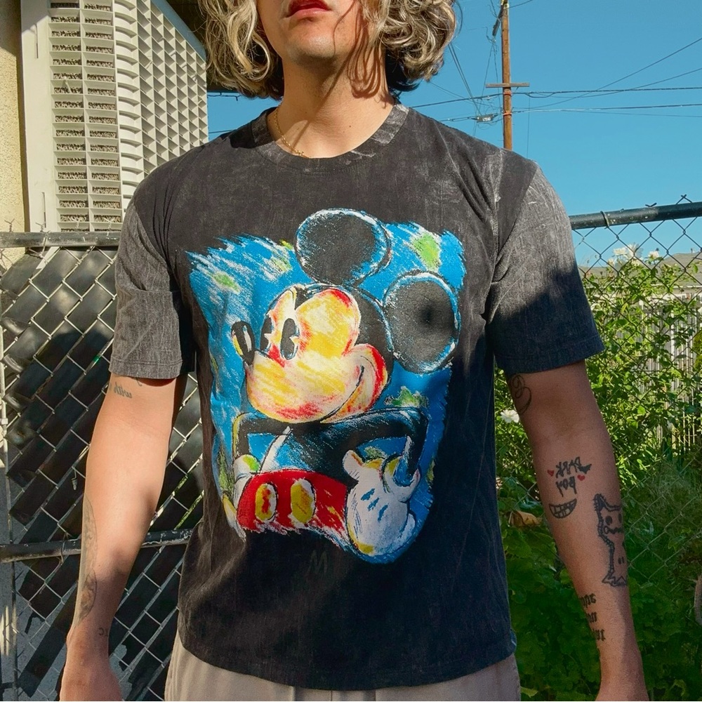 Classic Mickey Van Gogh Art style Tee